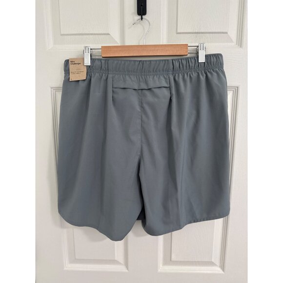 Nike Challenger Running Shorts Mens Large Gray Dri-Fit Lined Track Hiking Active - Picture 2 of 9